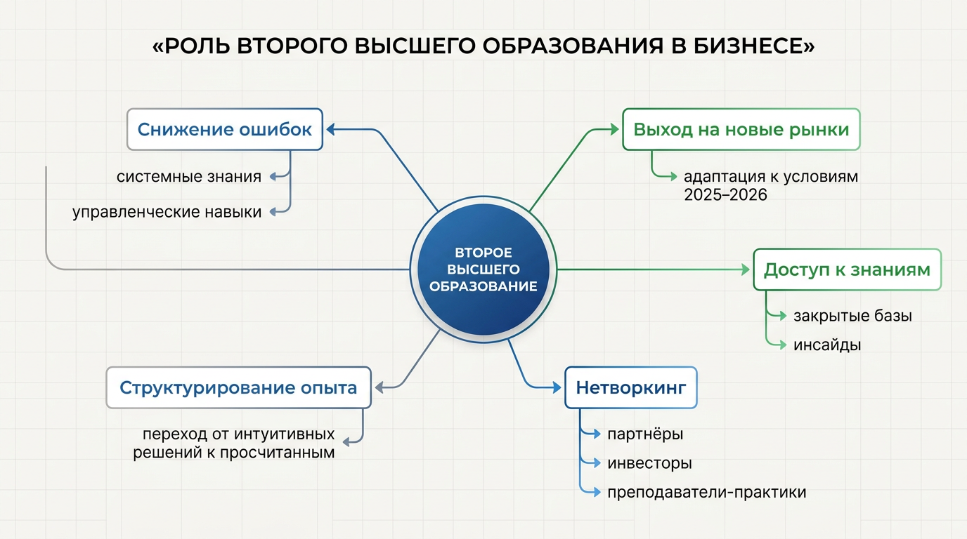 Роль второго высшего образования в бизнесе